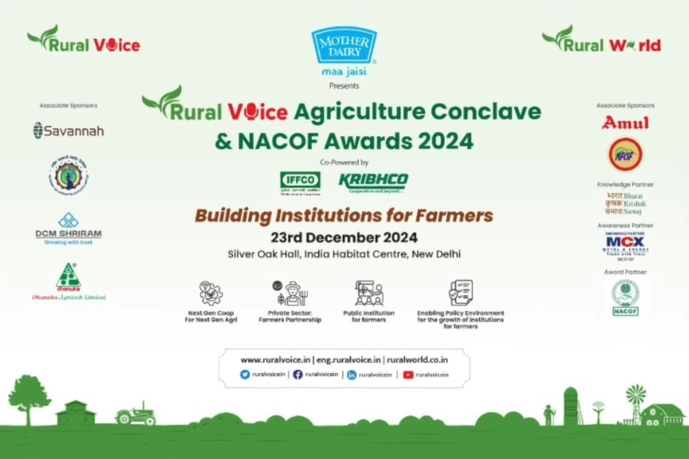 Rural Voice Agriculture Conclave and NACOF Awards 2024 